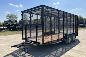 Texas Bragg 16'x77" Landscape Trash Trailer w/ Tandem Axle (LT)
