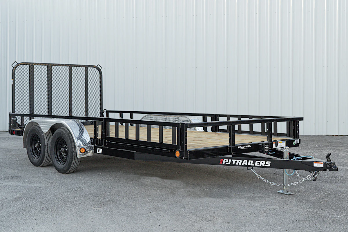 PJ Trailers 20'x83" Tandem Axle 4" Channel Utility Trailer (UL) - Stock #91760 - Image 3 of 18 PJ Trailers 20'x83" Tandem Axle 4" Channel Utility Trailer (UL) - Stock #91760 - Image 3 of 18