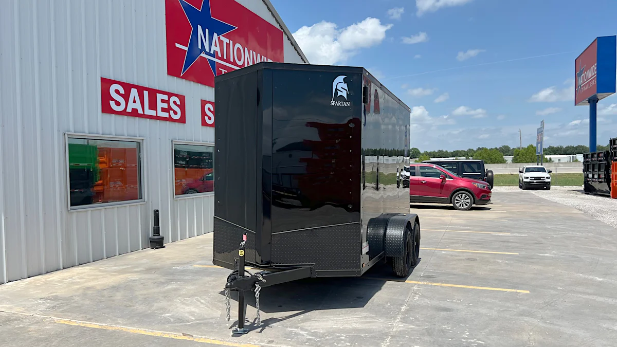 Spartan 6'x12' Enclosed Cargo Trailer w/ Rear Ramp Door (C2) - Stock #91817 - Image 8 of 9 Spartan 6'x12' Enclosed Cargo Trailer w/ Rear Ramp Door (C2) - Stock #91817 - Image 8 of 9