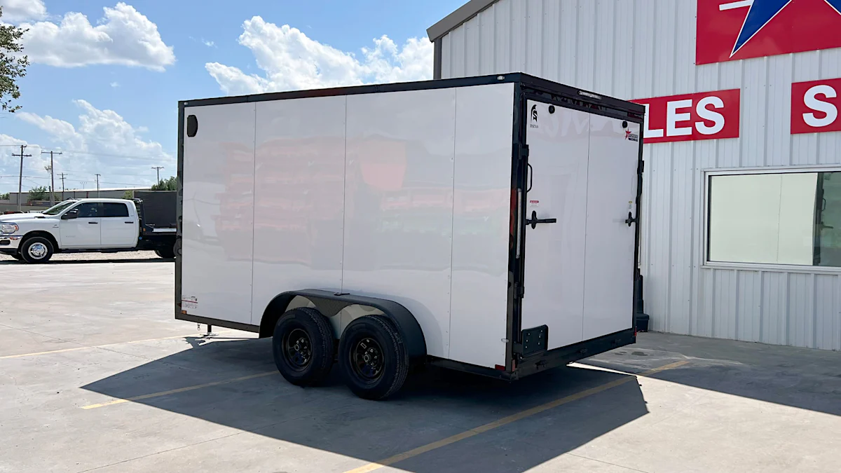 Spartan 7'x14' Enclosed Cargo Trailer w/ Rear Ramp Door (C2) - Stock #91833 - Image 7 of 9 Spartan 7'x14' Enclosed Cargo Trailer w/ Rear Ramp Door (C2) - Stock #91833 - Image 7 of 9