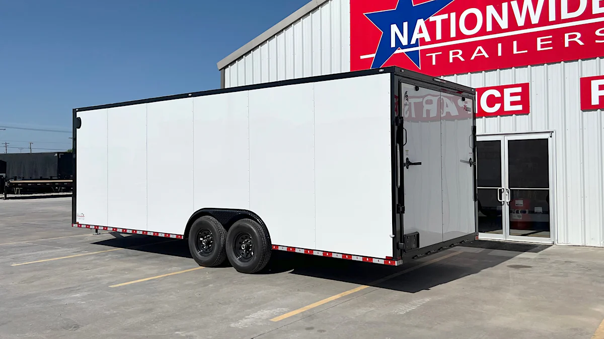 Spartan 8.5'x24' Enclosed Cargo Trailer w/ Rear Ramp Door (C2) - Stock #91852 - Image 3 of 8 Spartan 8.5'x24' Enclosed Cargo Trailer w/ Rear Ramp Door (C2) - Stock #91852 - Image 3 of 8