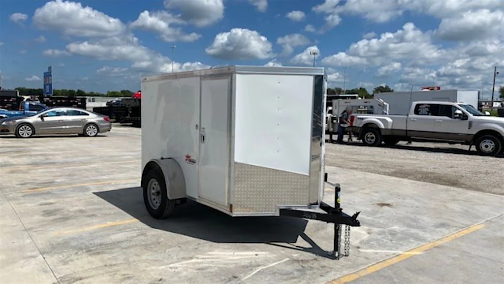 Spartan 5'x8' Enclosed Cargo Trailer w/ Rear Ramp Door (C1) - Stock #91854 - Image 4 of 4 Spartan 5'x8' Enclosed Cargo Trailer w/ Rear Ramp Door (C1) - Stock #91854 - Image 4 of 4