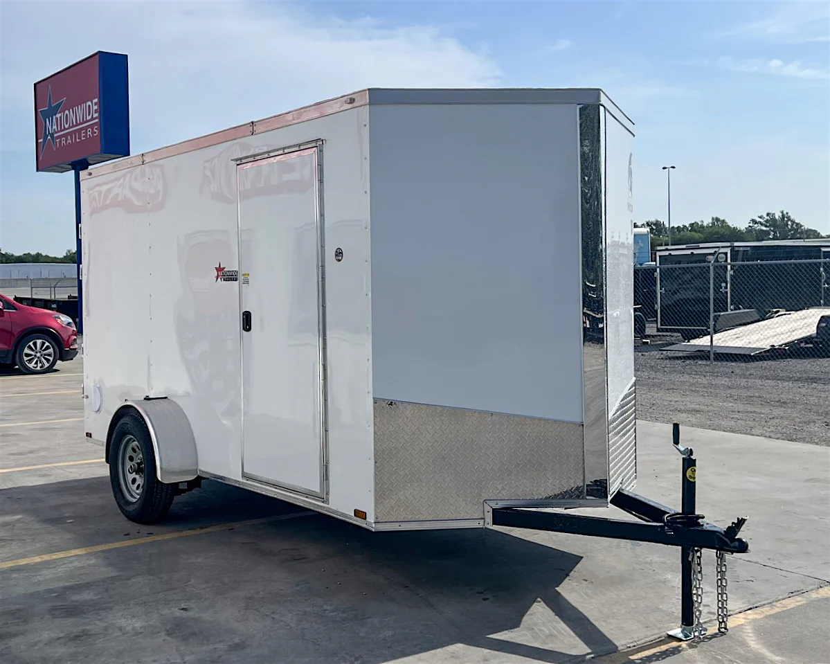 Spartan 6'x12' Enclosed Cargo Trailer w/ Rear Ramp Door (C1) - Stock #91855 - Image 2 of 6 Spartan 6'x12' Enclosed Cargo Trailer w/ Rear Ramp Door (C1) - Stock #91855 - Image 2 of 6