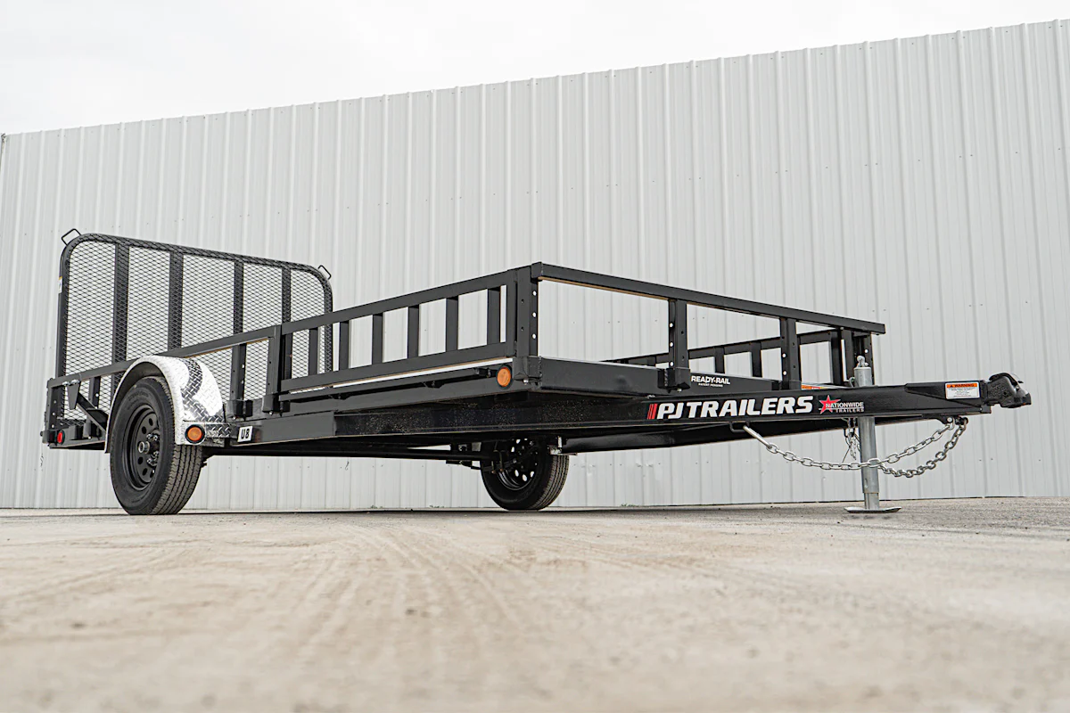 PJ Trailers 14'x83" Single Axle 4" Channel Utility Trailer (U8) - Stock #91876 - Image 5 of 19 PJ Trailers 14'x83" Single Axle 4" Channel Utility Trailer (U8) - Stock #91876 - Image 5 of 19