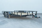 PJ Trailers 16'x83" Tandem Axle 4" Channel Utility Trailer (UL) Stock #91880 - Thumbnail 2