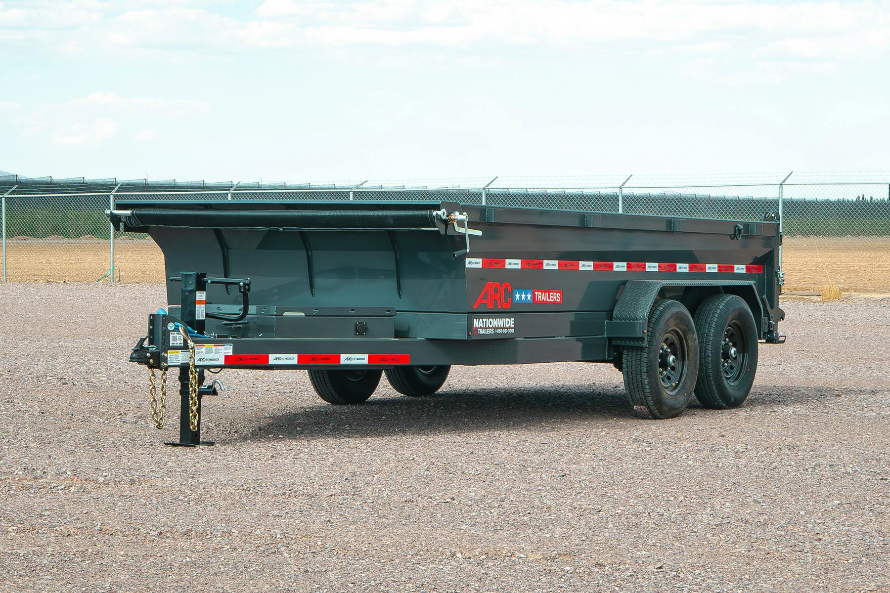 ARC Trailers 14'x83" Scissor Lift Dump w/ 2ft Sides (BDZ) - Stock #91882 - Image 1 of 12