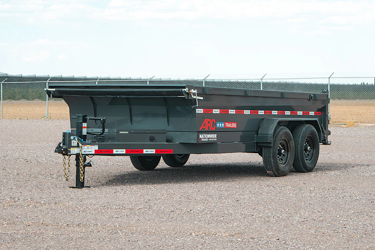 ARC Trailers 14'x83" Scissor Lift Dump w/ 2ft Sides (BDZ) - Stock #91882 - Image 1 of 12 ARC Trailers 14'x83" Scissor Lift Dump w/ 2ft Sides (BDZ) - Stock #91882 - Image 1 of 12