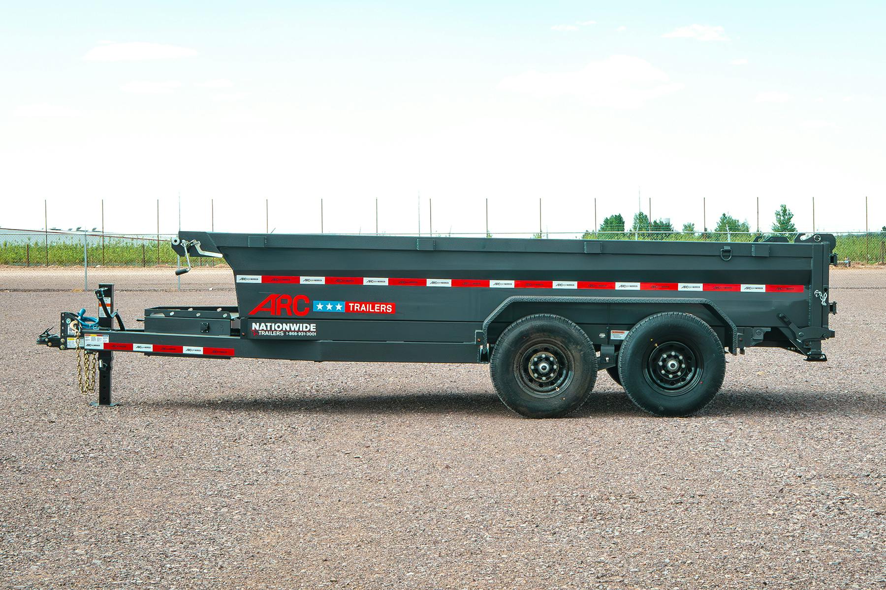 ARC Trailers 14'x83" Scissor Lift Dump w/ 2ft Sides (BDZ) - Stock #91882 - Image 2 of 12