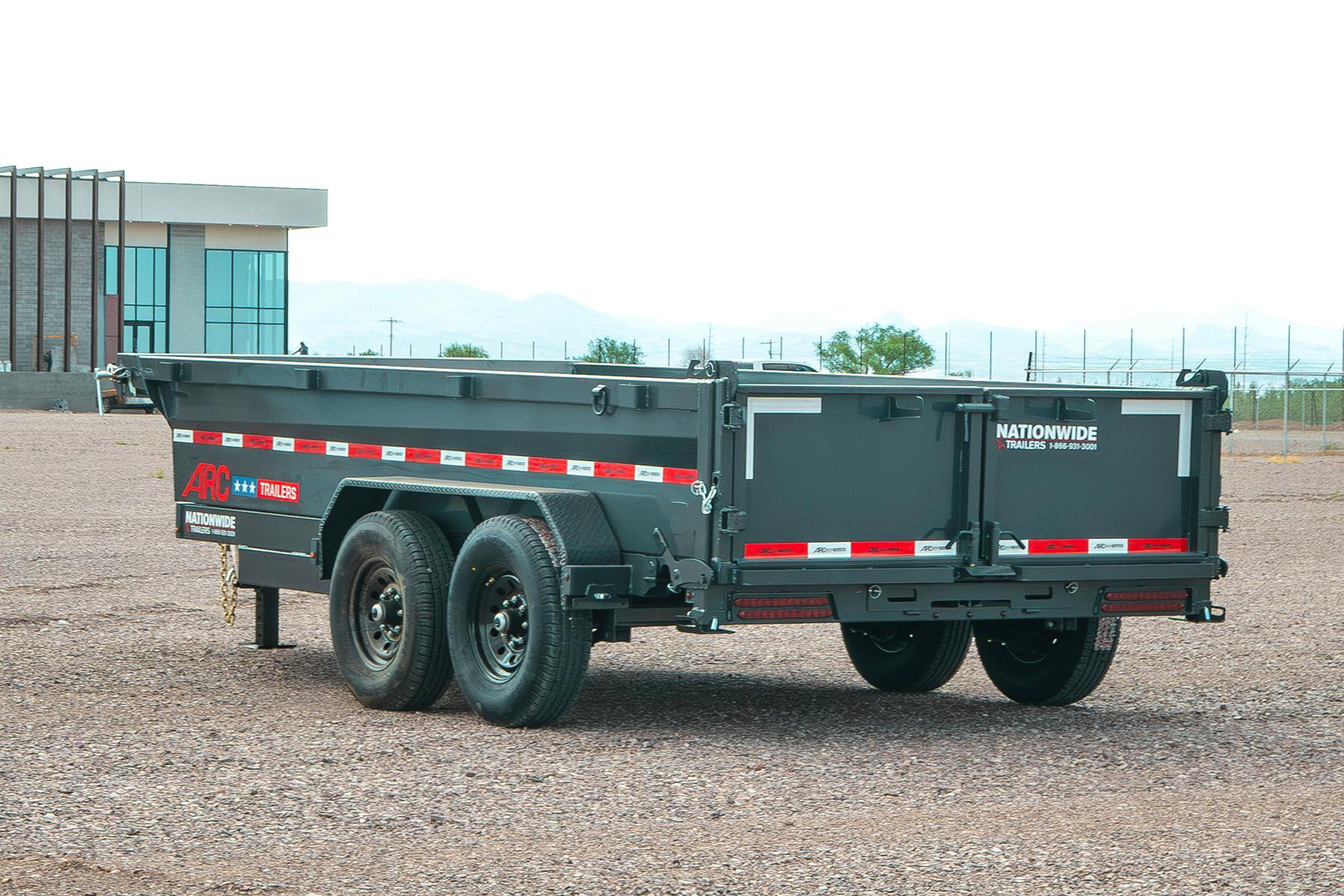 ARC Trailers 14'x83" Scissor Lift Dump w/ 2ft Sides (BDZ) - Stock #91882 - Image 3 of 12