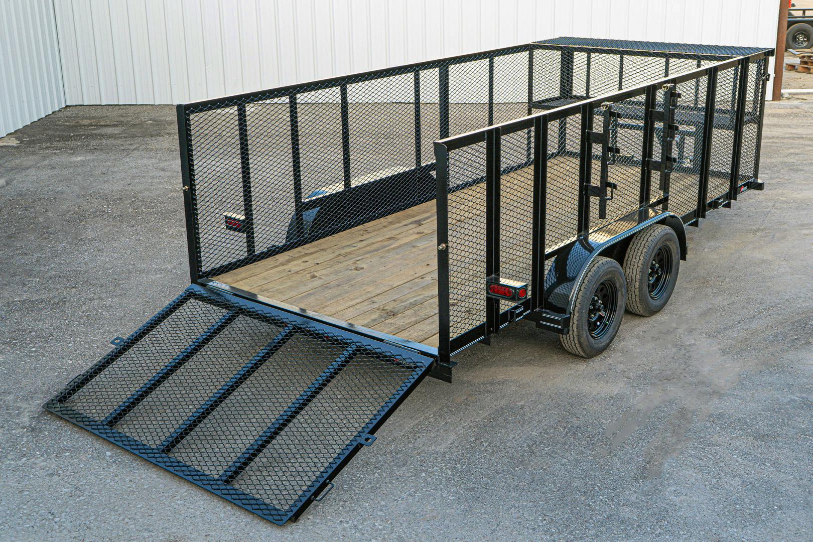 Texas Bragg 16'x83" Landscape Trailer w/ 4' Sides & 4' Gate (L2) - Stock #91933 - Image 4 of 14