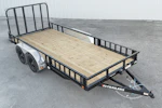 PJ Trailers 16'x83" Tandem Axle 4" Channel Utility Trailer (UL) Stock #91936 - Thumbnail 7