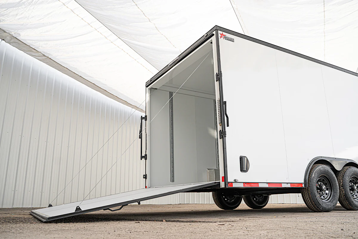 CellTech 8.5'x20' All-Steel Enclosed Cargo Trailer w/ Rear Ramp Door (C2) - Stock #91952 - Image 6 of 19 CellTech 8.5'x20' All-Steel Enclosed Cargo Trailer w/ Rear Ramp Door (C2) - Stock #91952 - Image 6 of 19