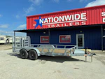 RawMaxx 16'x83" Tandem Axle Utility Trailer w/ 4ft Gate (UTX) Stock #92005 - Thumbnail 1