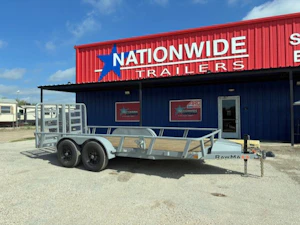 RawMaxx 16'x83" Tandem Axle Utility Trailer w/ 4ft Gate (UTX)