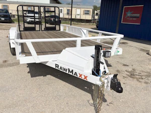 RawMaxx 16'x83" Tandem Axle Utility Trailer w/ 4ft Gate (UTX)