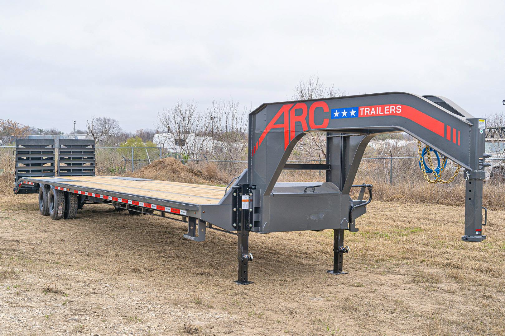 ARC Trailers 40'x102" 20k Gooseneck Flatbed Trailer w/ Duals (GDD) - Stock #92007 - Image 1 of 13