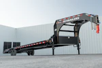 PJ Trailers 40'x102" 18k Gooseneck Flatbed Trailer w/ Singles (LX) Stock #92012 - Thumbnail 8