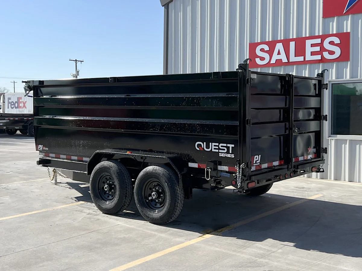 PJ Trailers 14'x83" 14K Dump Trailer w/ 4ft Sides (D7) - Stock #92019 - Image 8 of 9 PJ Trailers 14'x83" 14K Dump Trailer w/ 4ft Sides (D7) - Stock #92019 - Image 8 of 9