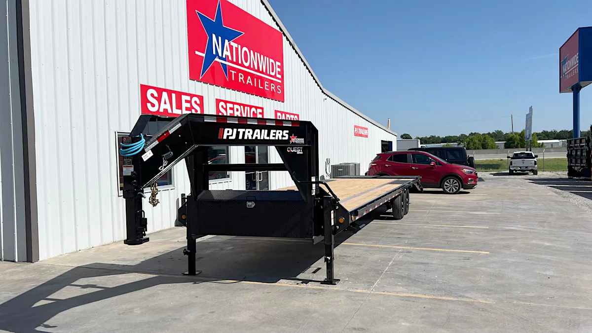 PJ Trailers 32'x102" Gooseneck Flatbed Quest Series (LQ) - Stock #92022 - Image 3 of 6 PJ Trailers 32'x102" Gooseneck Flatbed Quest Series (LQ) - Stock #92022 - Image 3 of 6