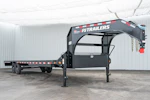 PJ Trailers 32'x102" Gooseneck Low Pro Flatbed Trailer w/ Singles (LS) Stock #92023 - Thumbnail 3