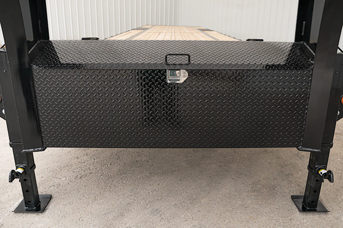 PJ Trailers 40'x102" 18k Gooseneck Flatbed Trailer w/ Singles (LX) - Stock #92024 - Image 7 of 17 PJ Trailers 40'x102" 18k Gooseneck Flatbed Trailer w/ Singles (LX) - Stock #92024 - Image 7 of 17