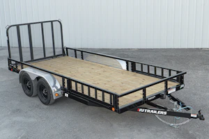 PJ Trailers 20'x83" Tandem Axle 4" Channel Utility Trailer (UL)