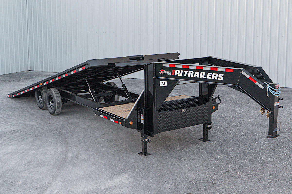 PJ Trailers 26'x102" Gooseneck Deckover Power Tilt Trailer (T8) - Stock #92158 - Image 17 of 23 PJ Trailers 26'x102" Gooseneck Deckover Power Tilt Trailer (T8) - Stock #92158 - Image 17 of 23
