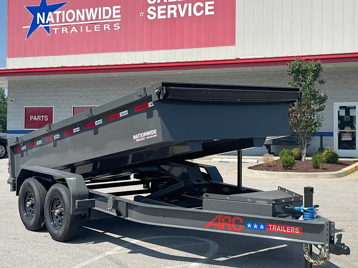 ARC Trailers 14'x83" Scissor Lift Dump w/ 2ft Sides (BDZ) - Stock #92172 - Image 1 of 6 ARC Trailers 14'x83" Scissor Lift Dump w/ 2ft Sides (BDZ) - Stock #92172 - Image 1 of 6