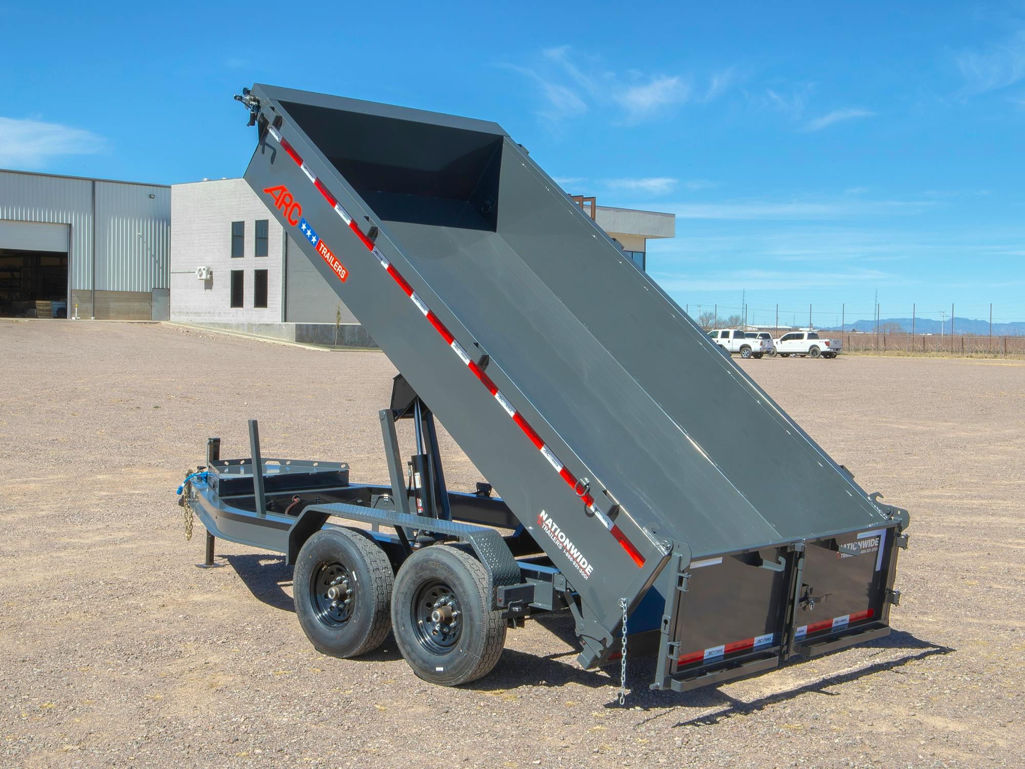 ARC Trailers 14'x83" Scissor Lift Dump w/ 2ft Sides (BDZ) - Stock #92182 - Image 3 of 13