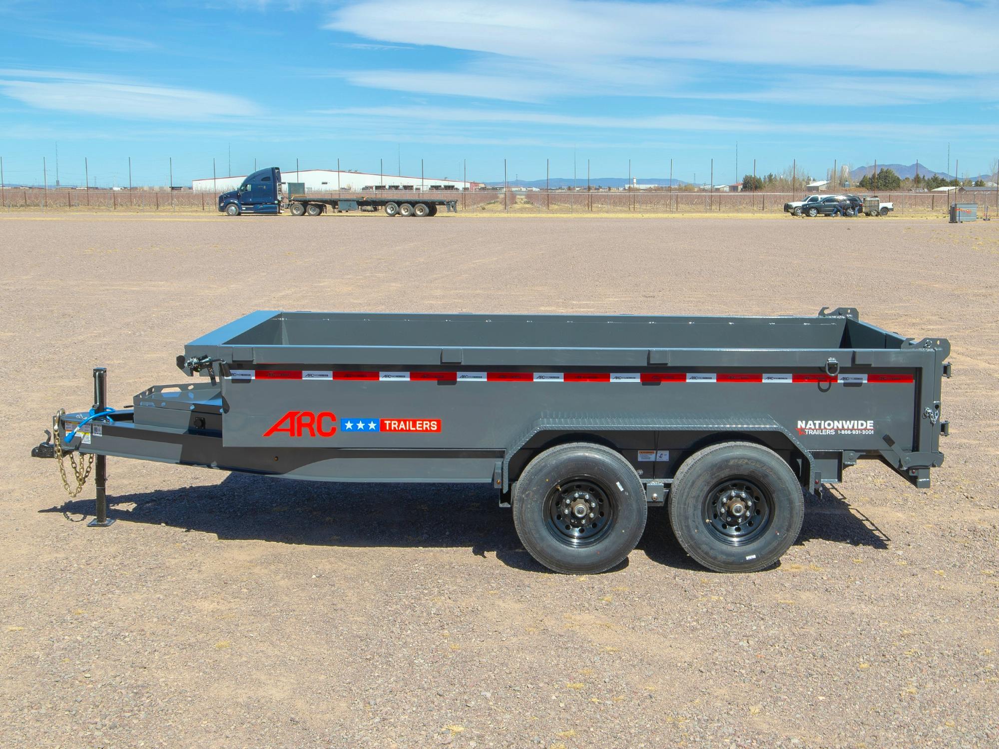 ARC Trailers 14'x83" Scissor Lift Dump w/ 2ft Sides (BDZ) - Stock #92183 - Image 6 of 13