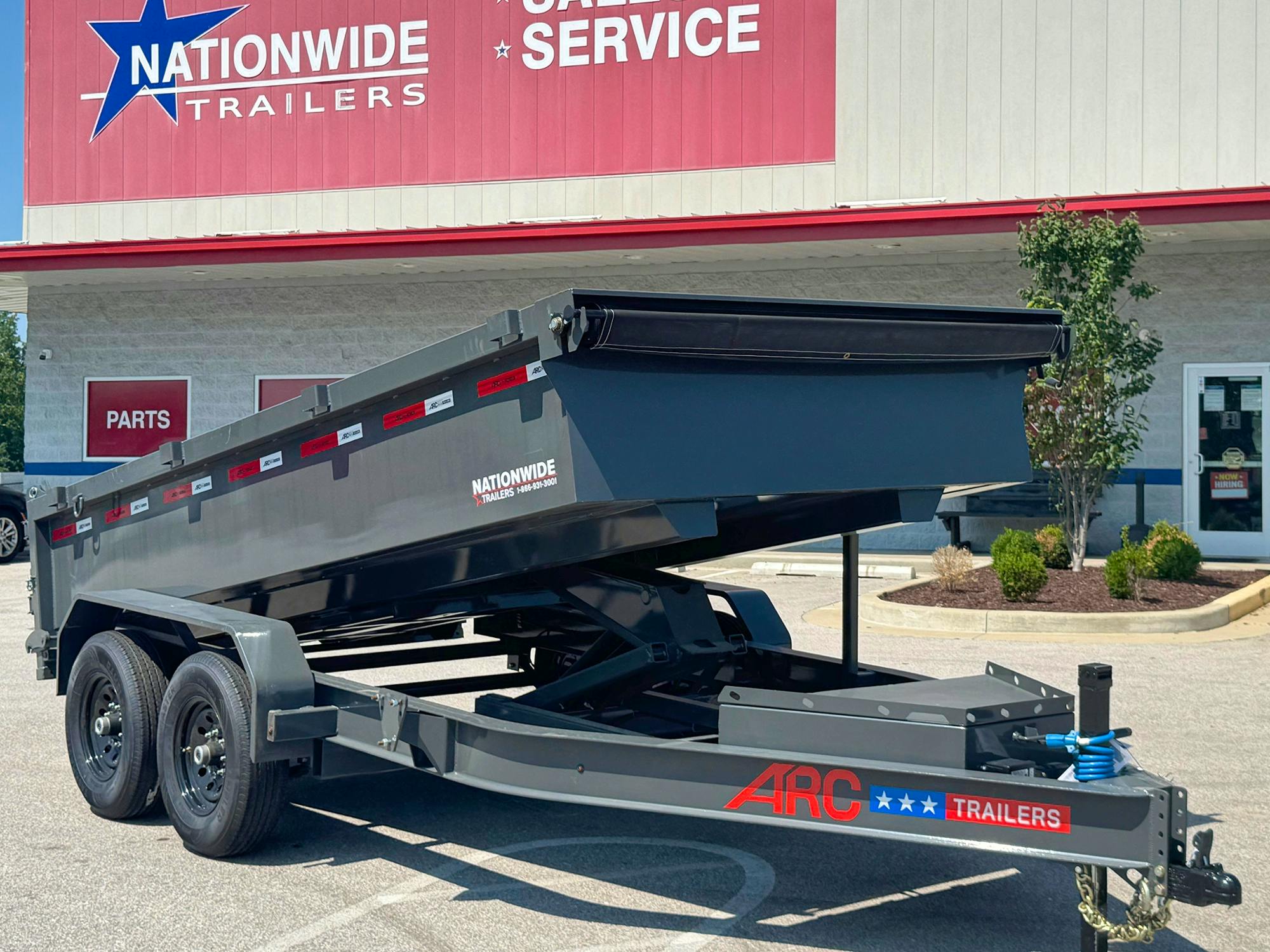 ARC Trailers 14'x83" Scissor Lift Dump w/ 2ft Sides (BDZ) - Stock #92185 - Image 1 of 6