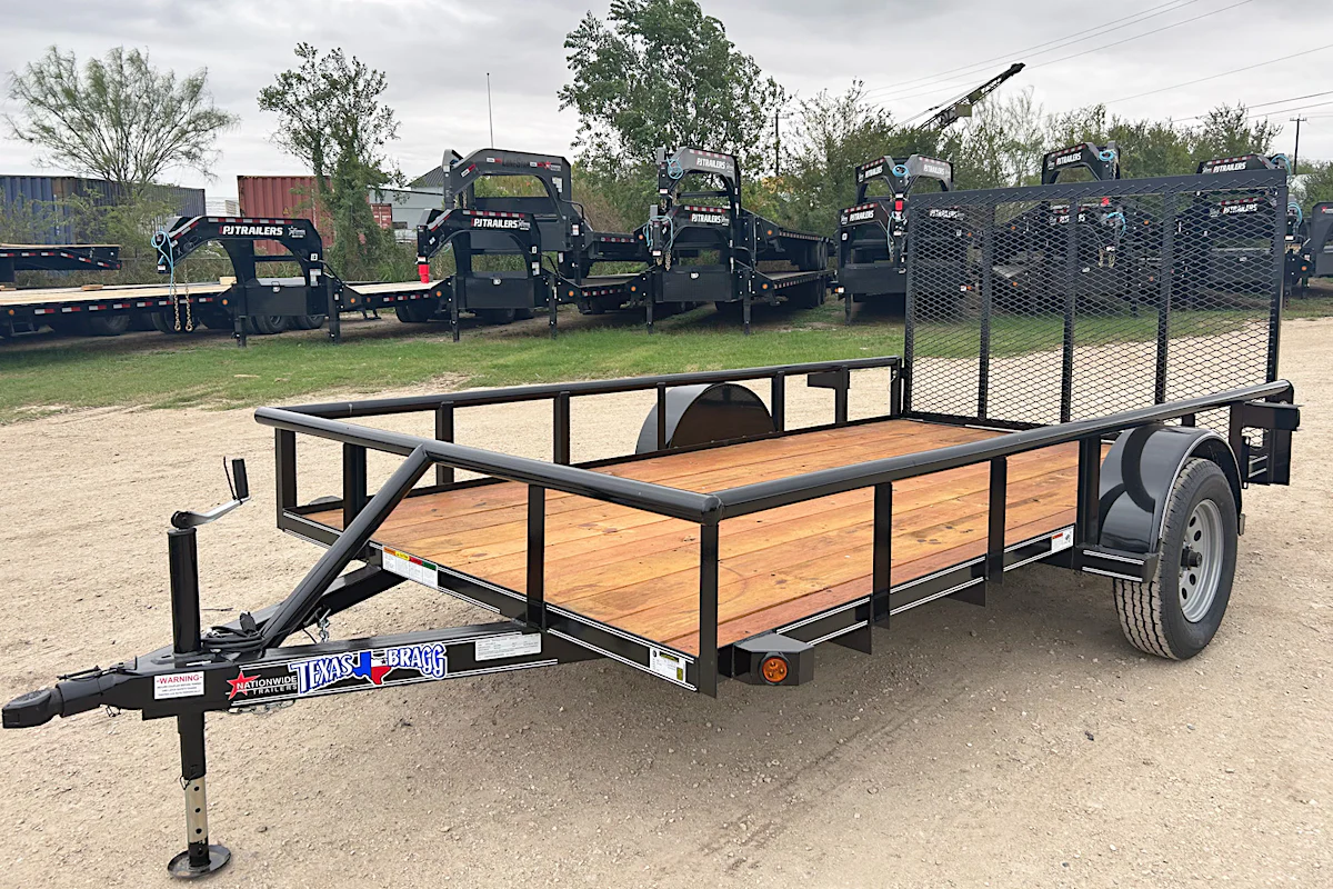 Texas Bragg 12'x77" Utility Trailer w/ 4' Gate (U2) - Stock #92198 - Image 2 of 5 Texas Bragg 12'x77" Utility Trailer w/ 4' Gate (U2) - Stock #92198 - Image 2 of 5