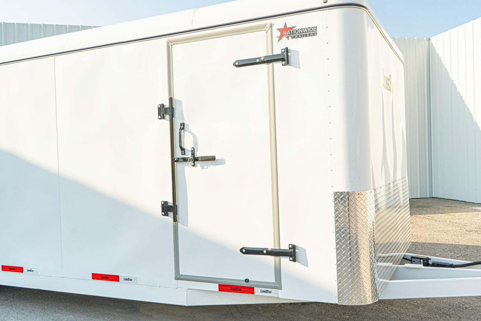 LoneStar 7.10'x24' 14k Steel Enclosed Cargo Trailer w/ Rear Ramp Door (C2)