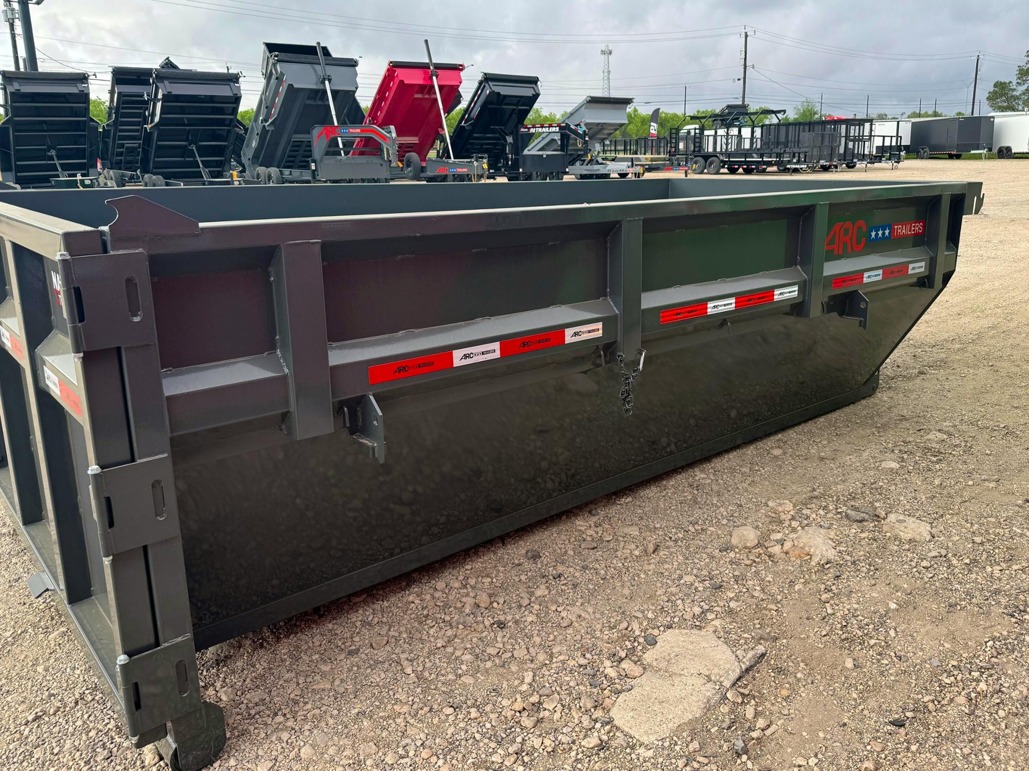 ARC Trailers 14' 14YD Steel Dumpster Bin w/ 4' Sides - Stock #92290 - Image 4 of 5