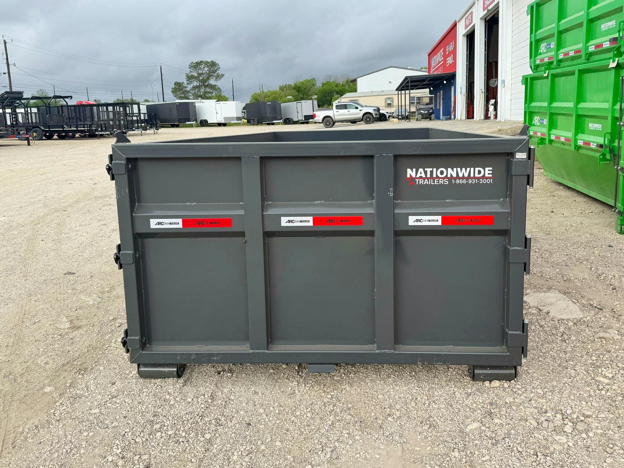 ARC Trailers 14' 14YD Steel Dumpster Bin w/ 4' Sides - Stock #92290 - Image 5 of 5