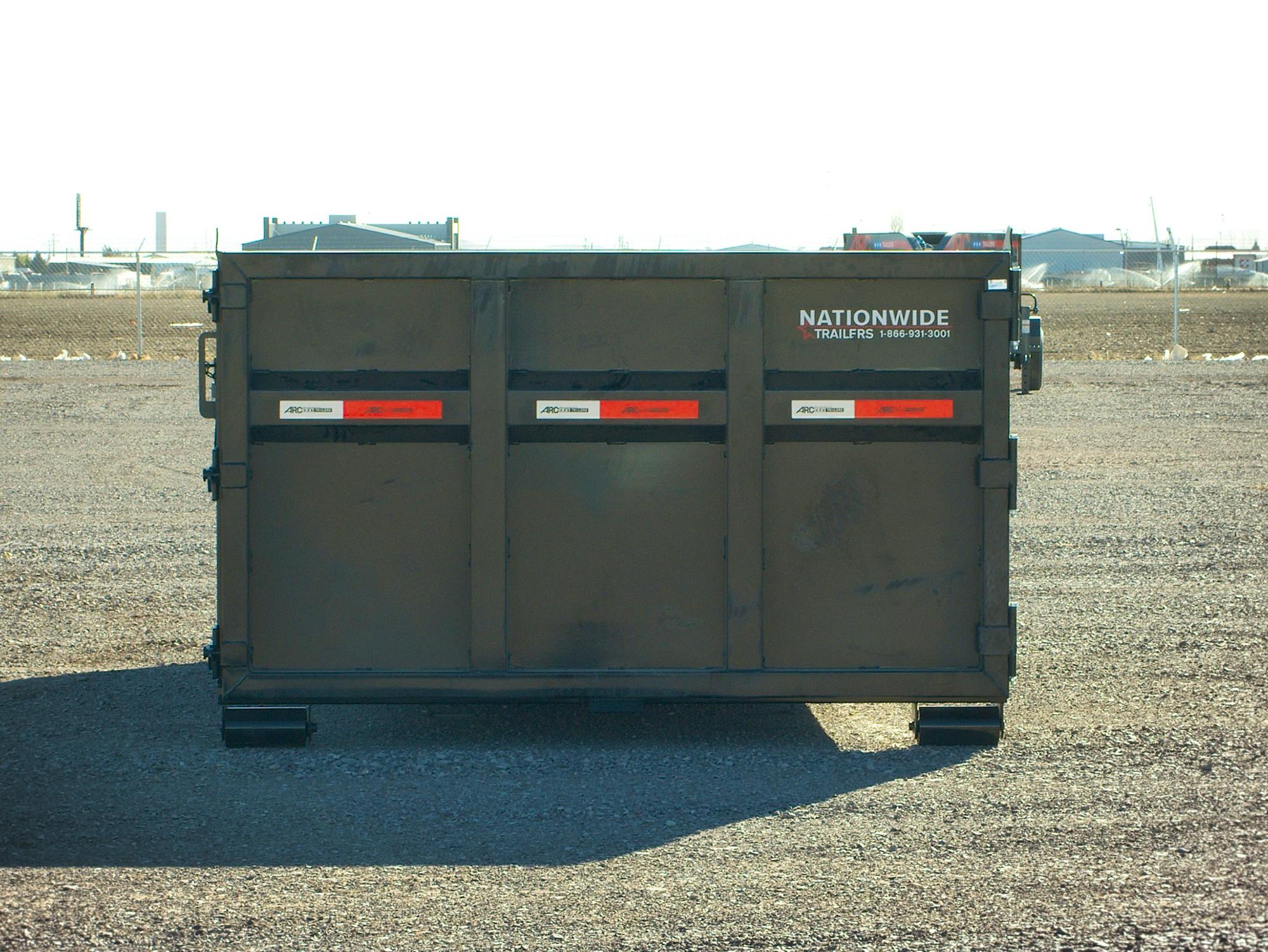 ARC Trailers 14' 14YD Steel Dumpster Bin w/ 4' Sides - Stock #92291 - Image 6 of 9