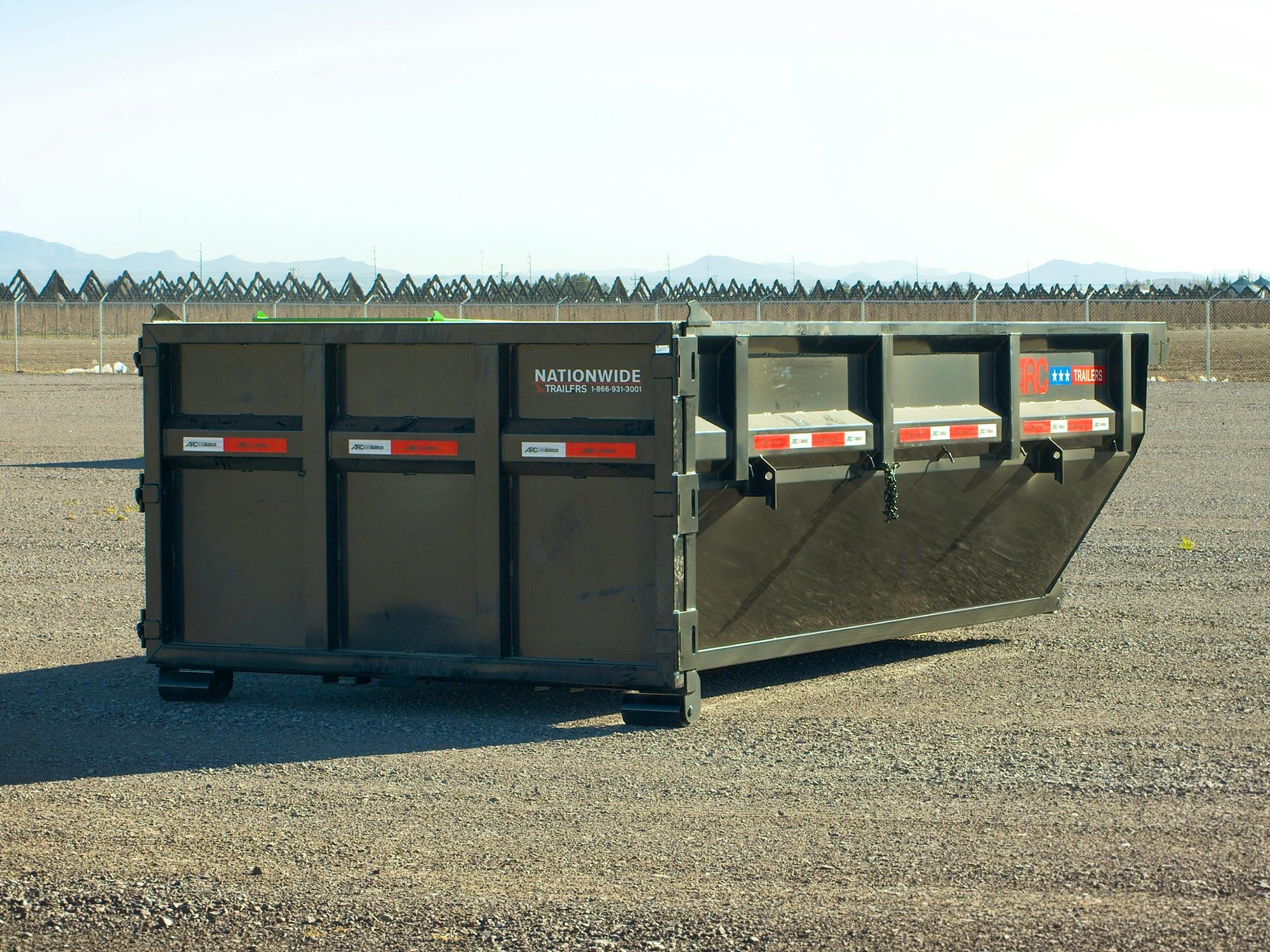 ARC Trailers 14' 14YD Steel Dumpster Bin w/ 4' Sides - Stock #92291 - Image 7 of 9