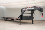 PJ Trailers 40'x102" 18k Gooseneck Flatbed Trailer w/ Singles (LX) Stock #92387 - Thumbnail 3