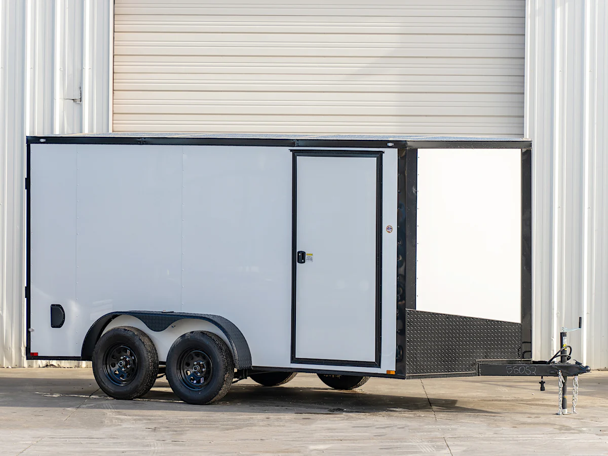 Spartan 7'x14' Enclosed Cargo Trailer w/ Rear Ramp Door (C2) - Stock #92425 - Image 1 of 3 Spartan 7'x14' Enclosed Cargo Trailer w/ Rear Ramp Door (C2) - Stock #92425 - Image 1 of 3