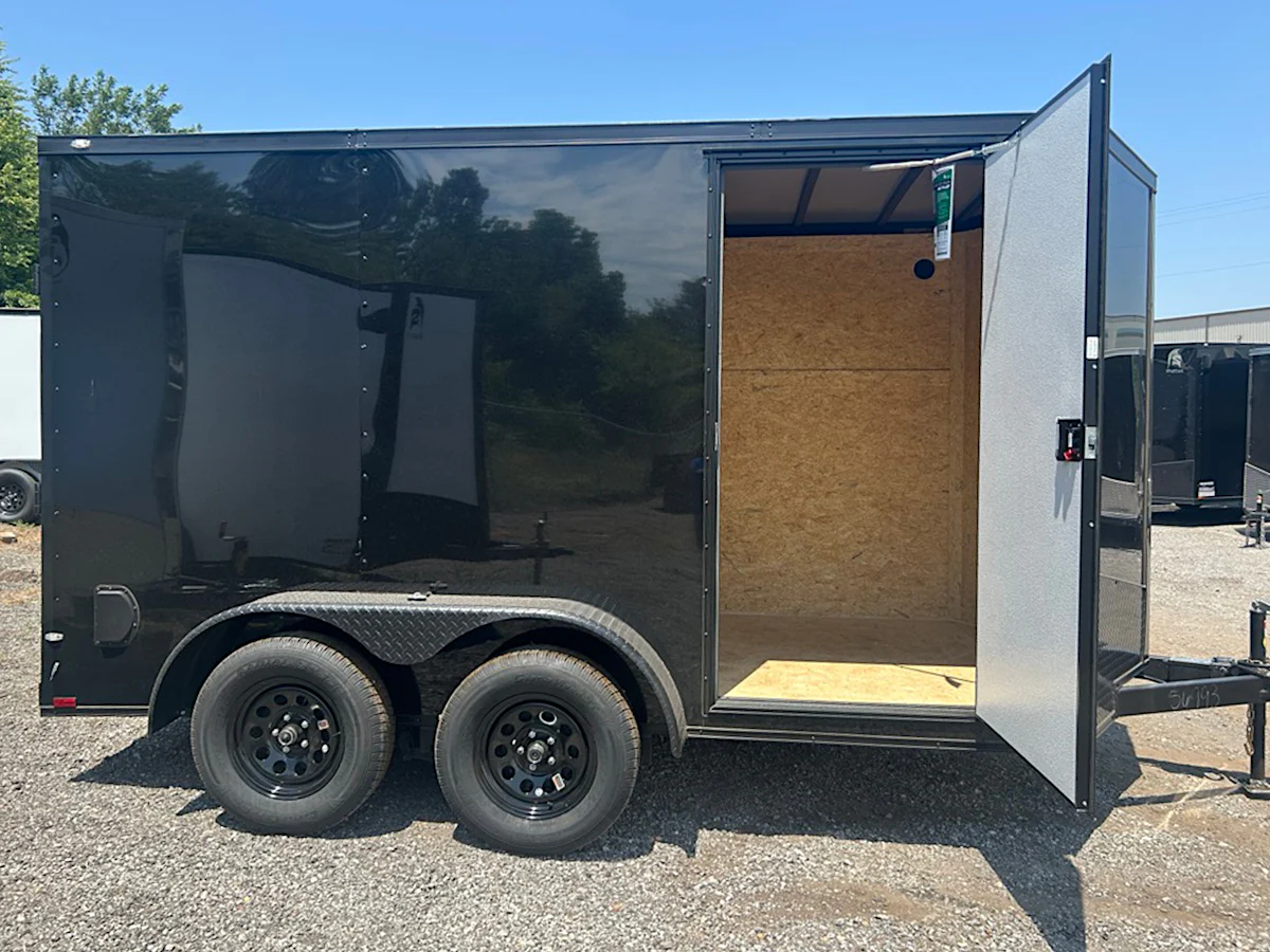 Spartan 6'x12' Enclosed Cargo Trailer w/ Rear Ramp Door (C2) - Stock #92490 - Image 1 of 5 Spartan 6'x12' Enclosed Cargo Trailer w/ Rear Ramp Door (C2) - Stock #92490 - Image 1 of 5