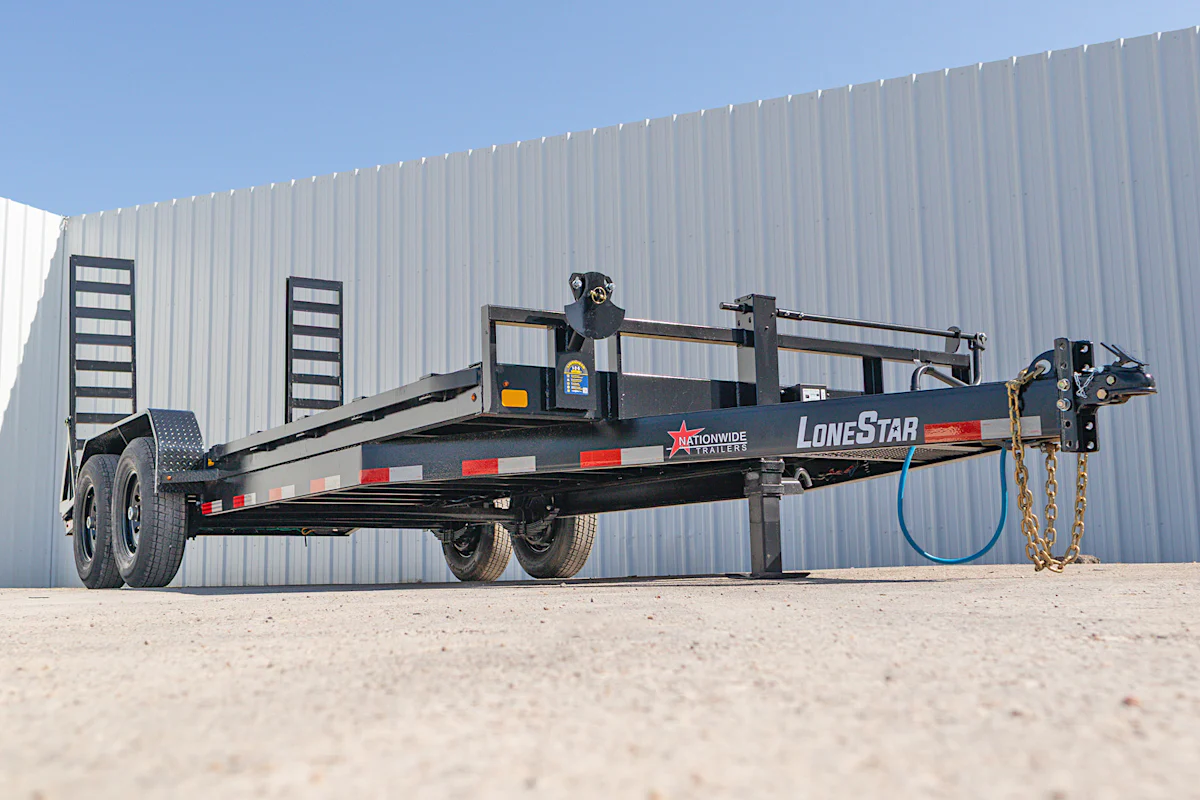 LoneStar 20'x83" Equipment Trailer w/ Stand-Up Ramps - Stock #92561 - Image 7 of 13 LoneStar 20'x83" Equipment Trailer w/ Stand-Up Ramps - Stock #92561 - Image 7 of 13