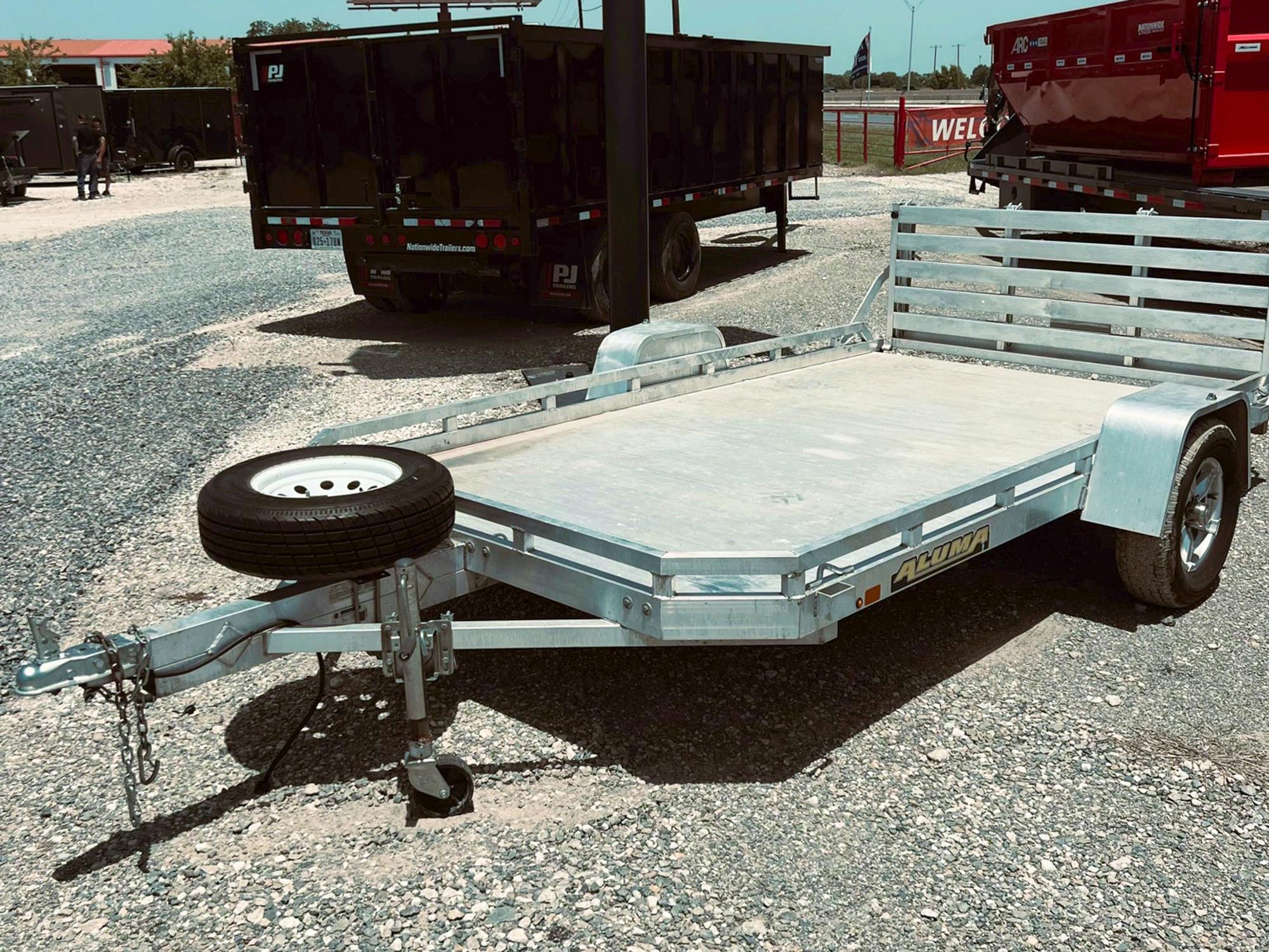 Aluma USED 12'x77" Aluminum Utility Trailer - Stock #92682 - Image 1 of 8