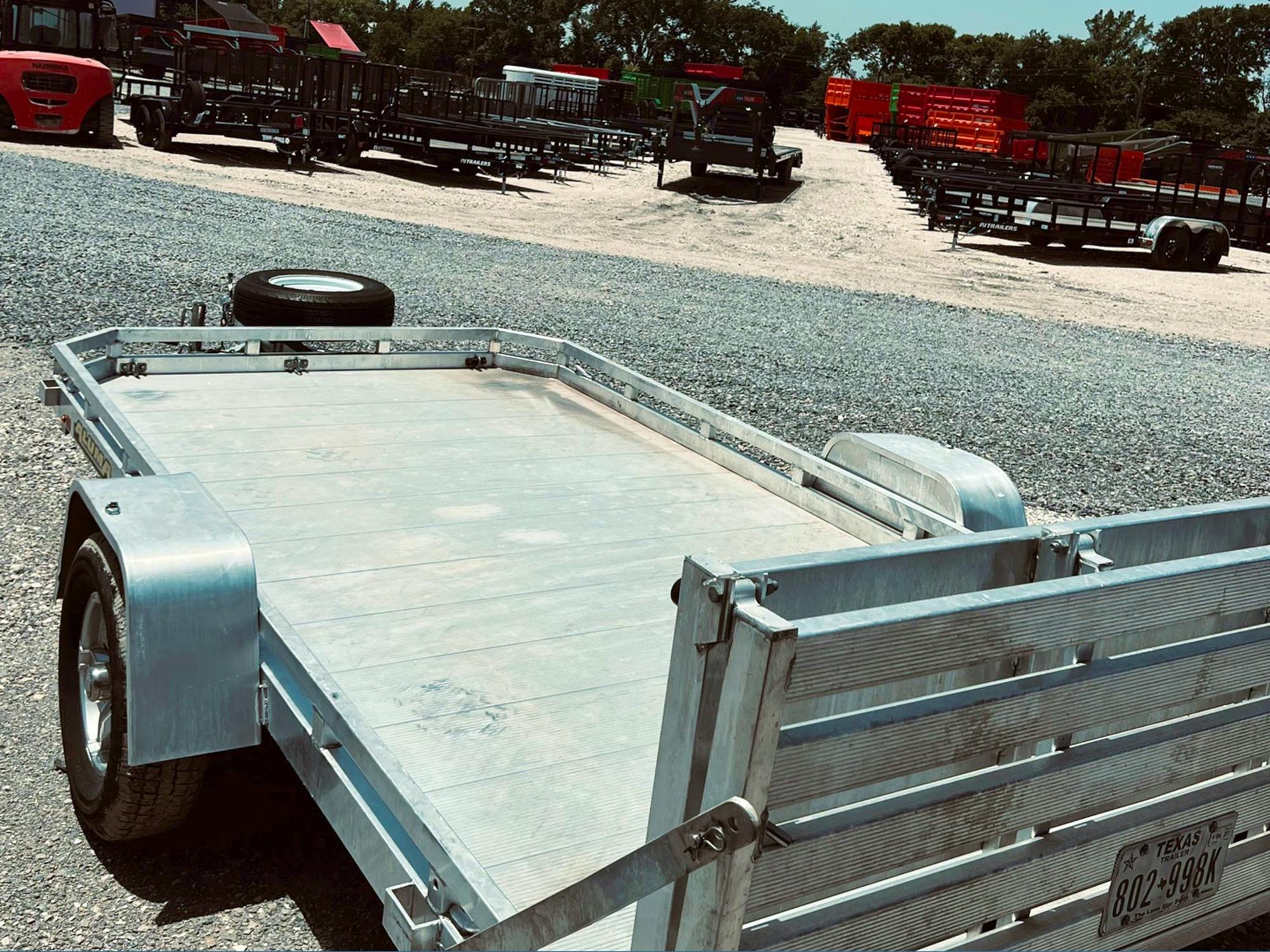 Aluma USED 12'x77" Aluminum Utility Trailer - Stock #92682 - Image 2 of 8