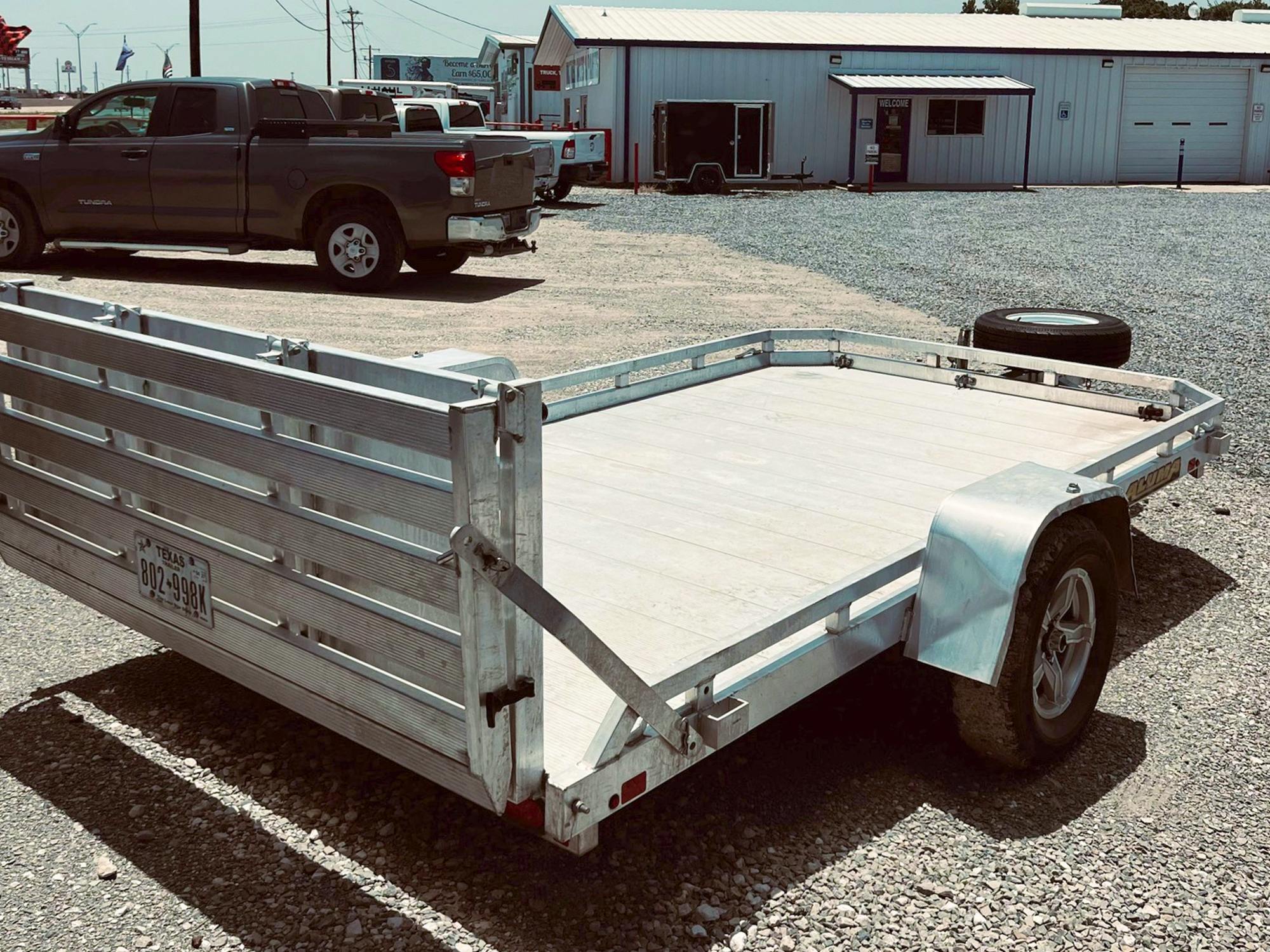Aluma USED 12'x77" Aluminum Utility Trailer - Stock #92682 - Image 3 of 8