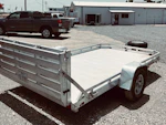 Aluma USED 12'x77" Aluminum Utility Trailer Stock #92682 - Thumbnail 3