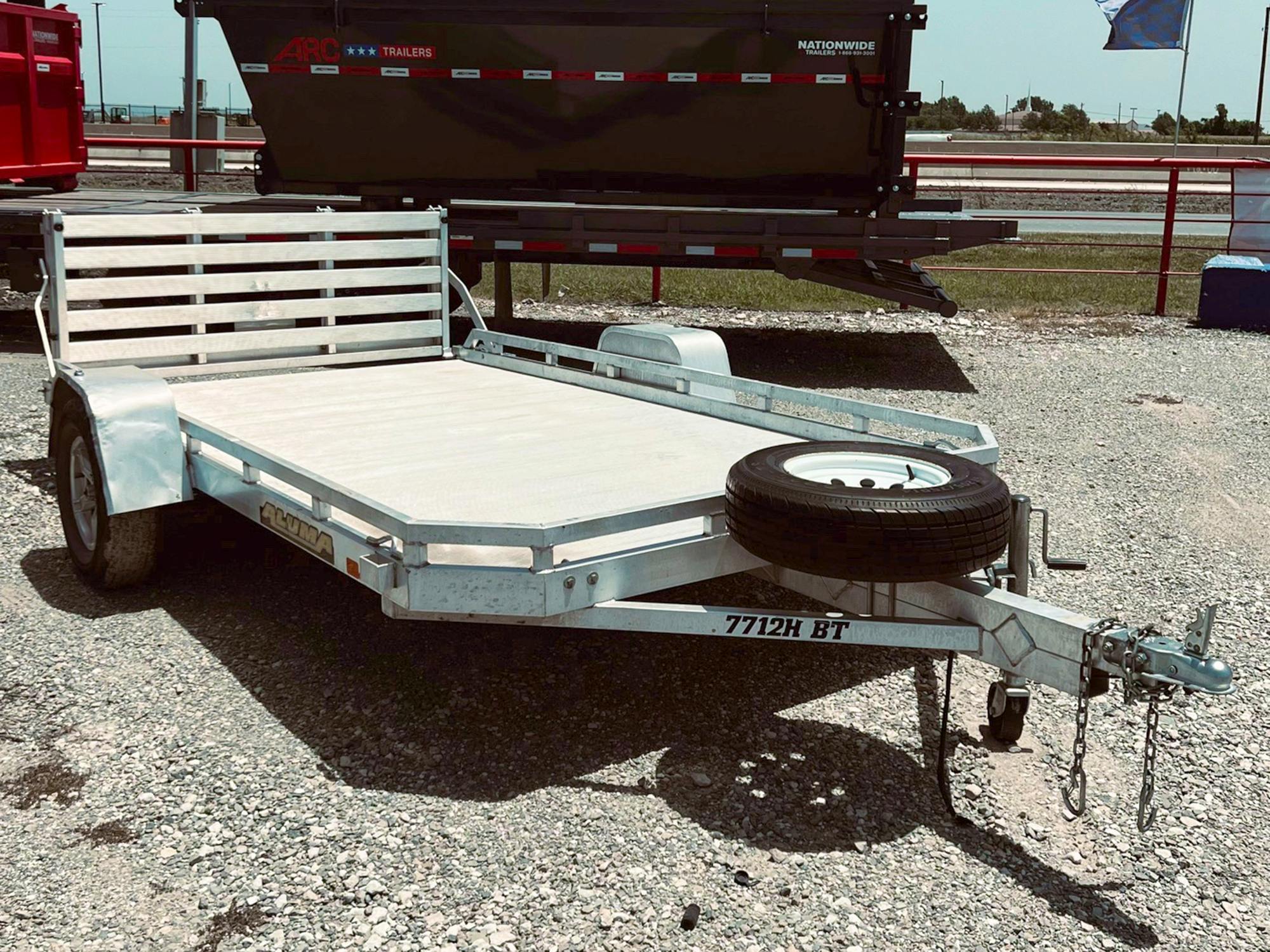 Aluma USED 12'x77" Aluminum Utility Trailer - Stock #92682 - Image 4 of 8