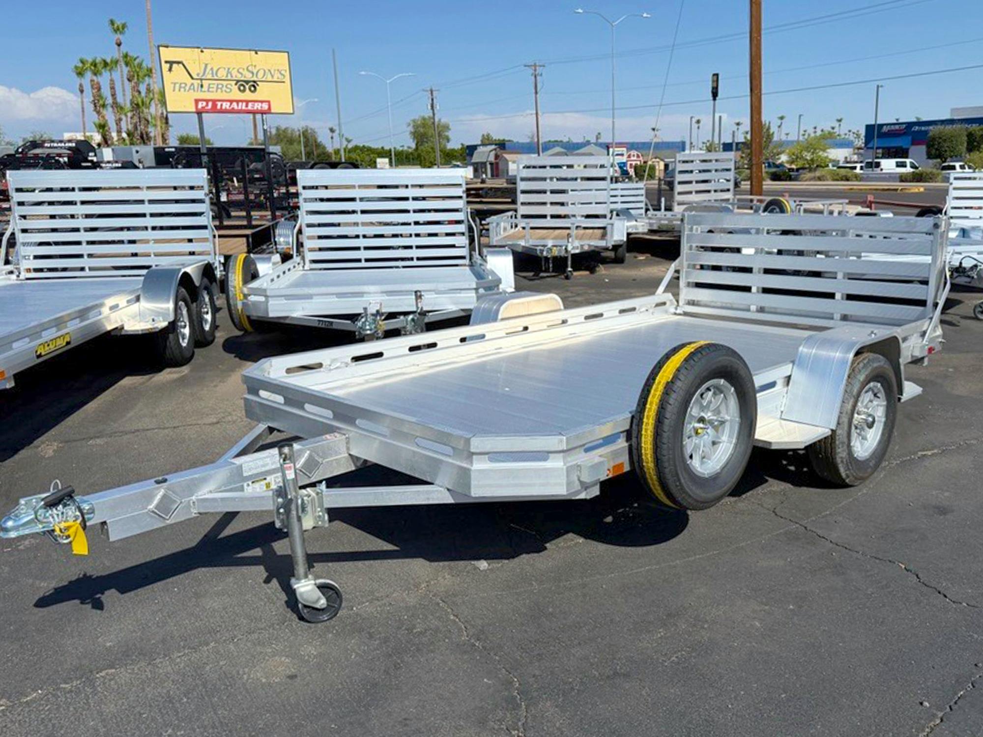 Aluma USED 12'x77" Aluminum Utility Trailer - Stock #92682 - Image 1 of 4