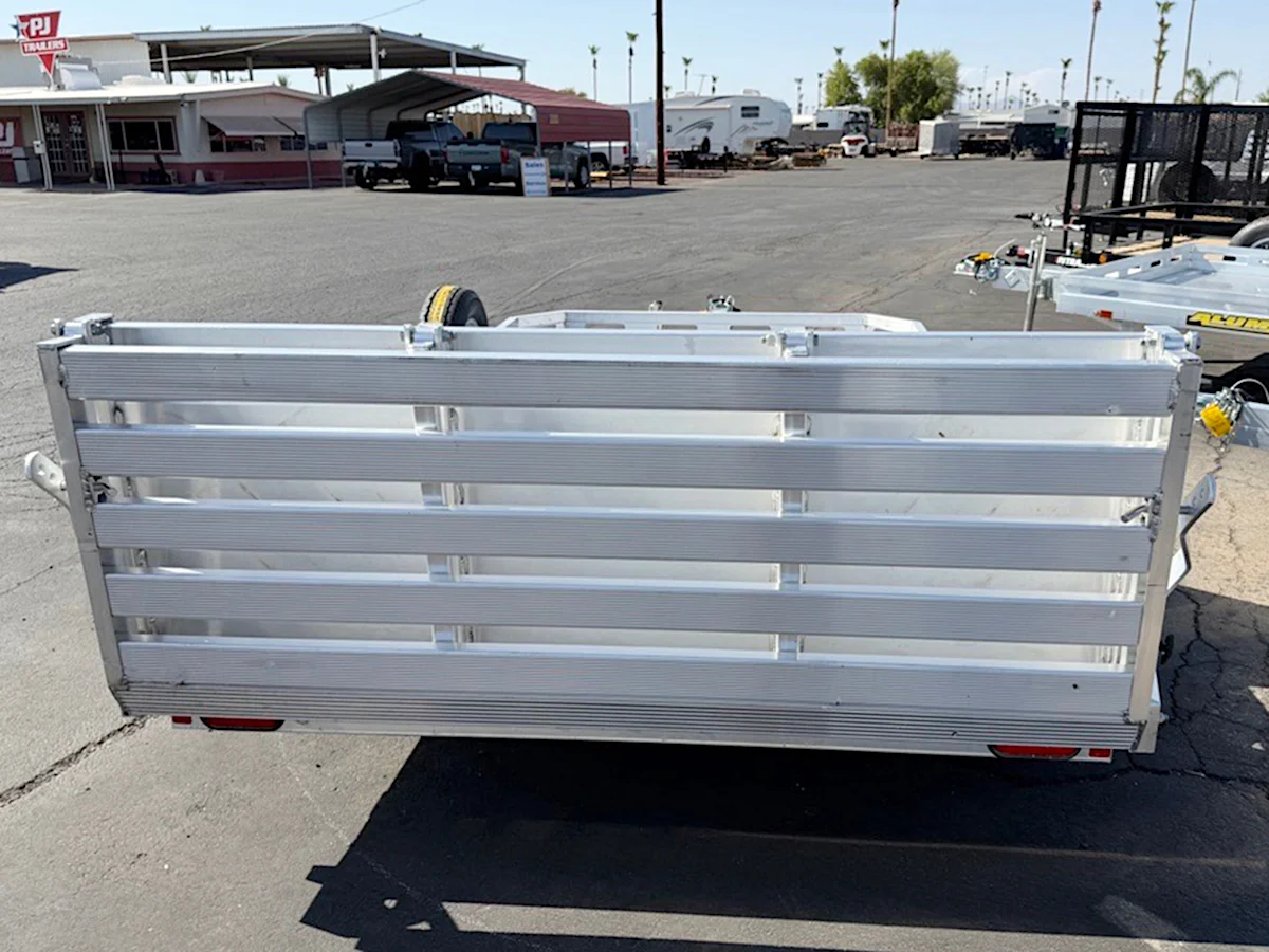 Aluma USED 12'x77" Aluminum Utility Trailer - Stock #92682 - Image 3 of 4 Aluma USED 12'x77" Aluminum Utility Trailer - Stock #92682 - Image 3 of 4
