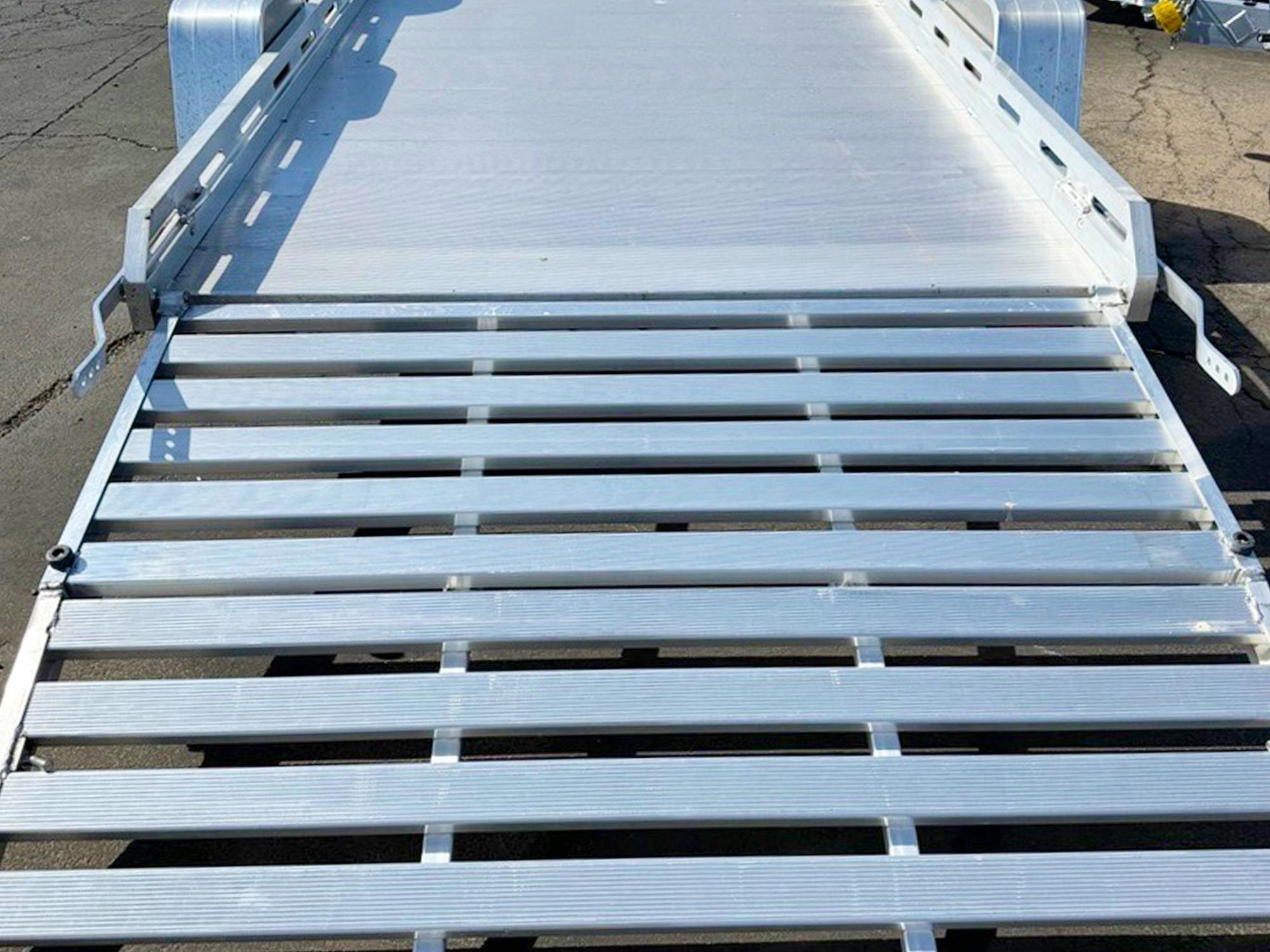 Aluma USED 12'x77" Aluminum Utility Trailer - Stock #92682 - Image 4 of 4