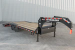PJ Trailers 25'x102" Gooseneck Low Pro Flatbed Trailer w/ Singles (LS) Stock #92729 - Thumbnail 3